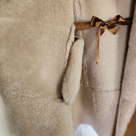 Sundance Gwyneth Shearling Suede Coat - Picture 10 of 12